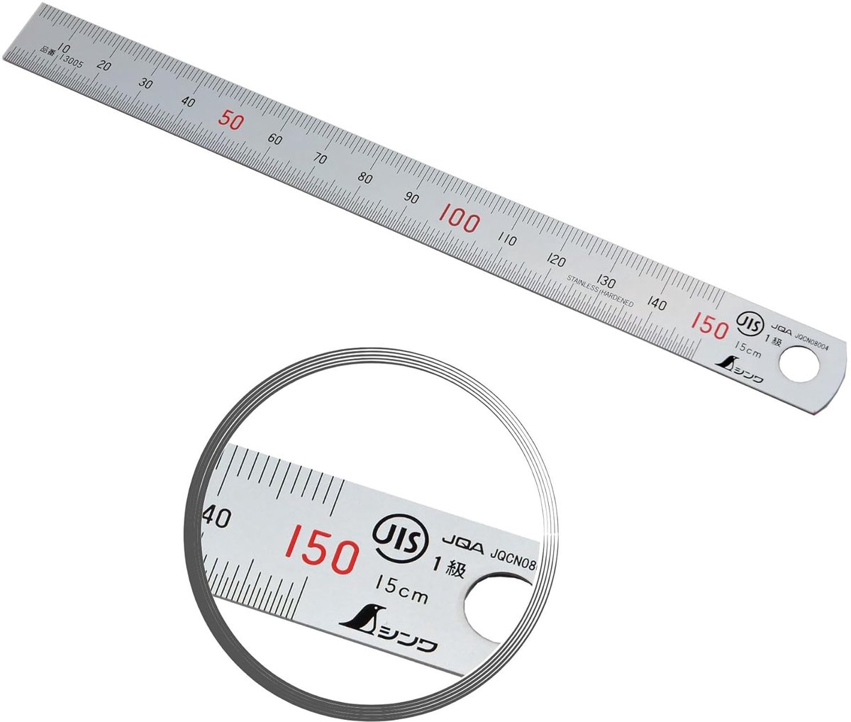 Shinwa 13005 Stainless Steel Ruler 15cm - With 0.5mm Scale - Steel Metals - ShopVlot