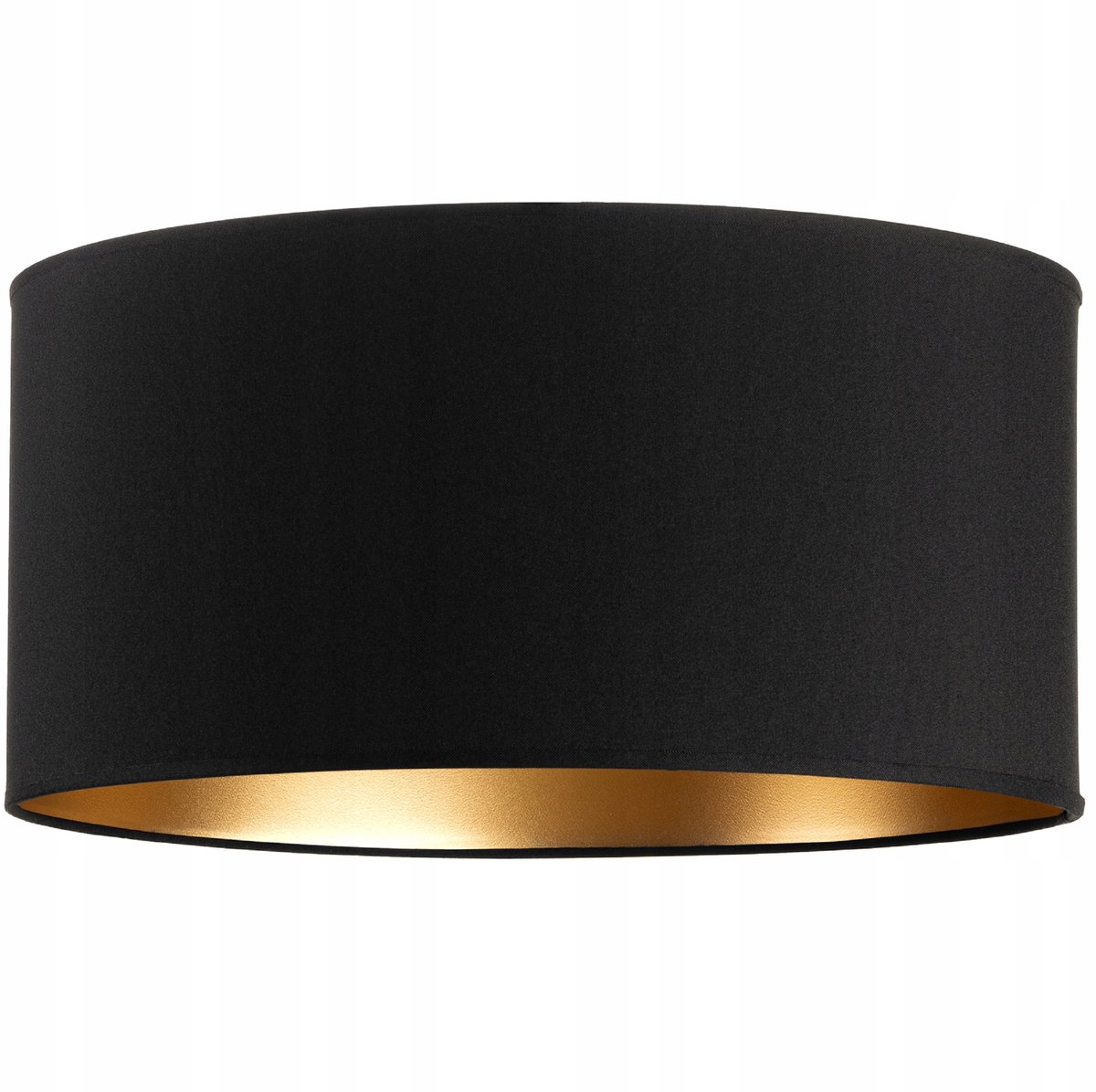 Zwarte-Gouden Lampenkap Cilinder 40cm E27