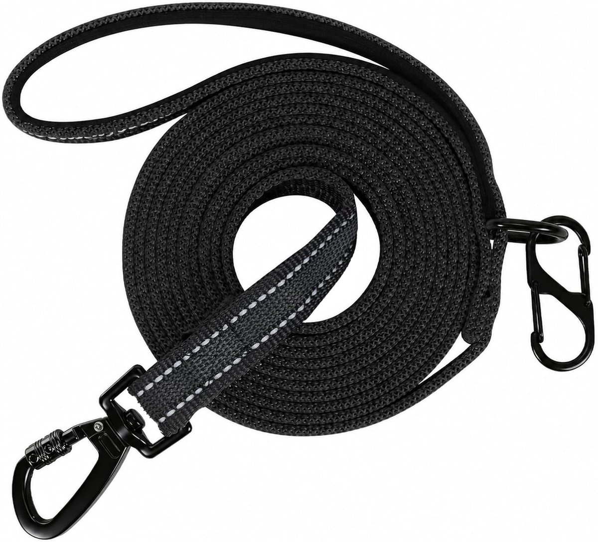 Trainingslijn voor honden, 1,2 m, 2 m, 3 m, 5 m, met comfortabele handgreep en reflecterende details, ideaal voor - ShopVlot