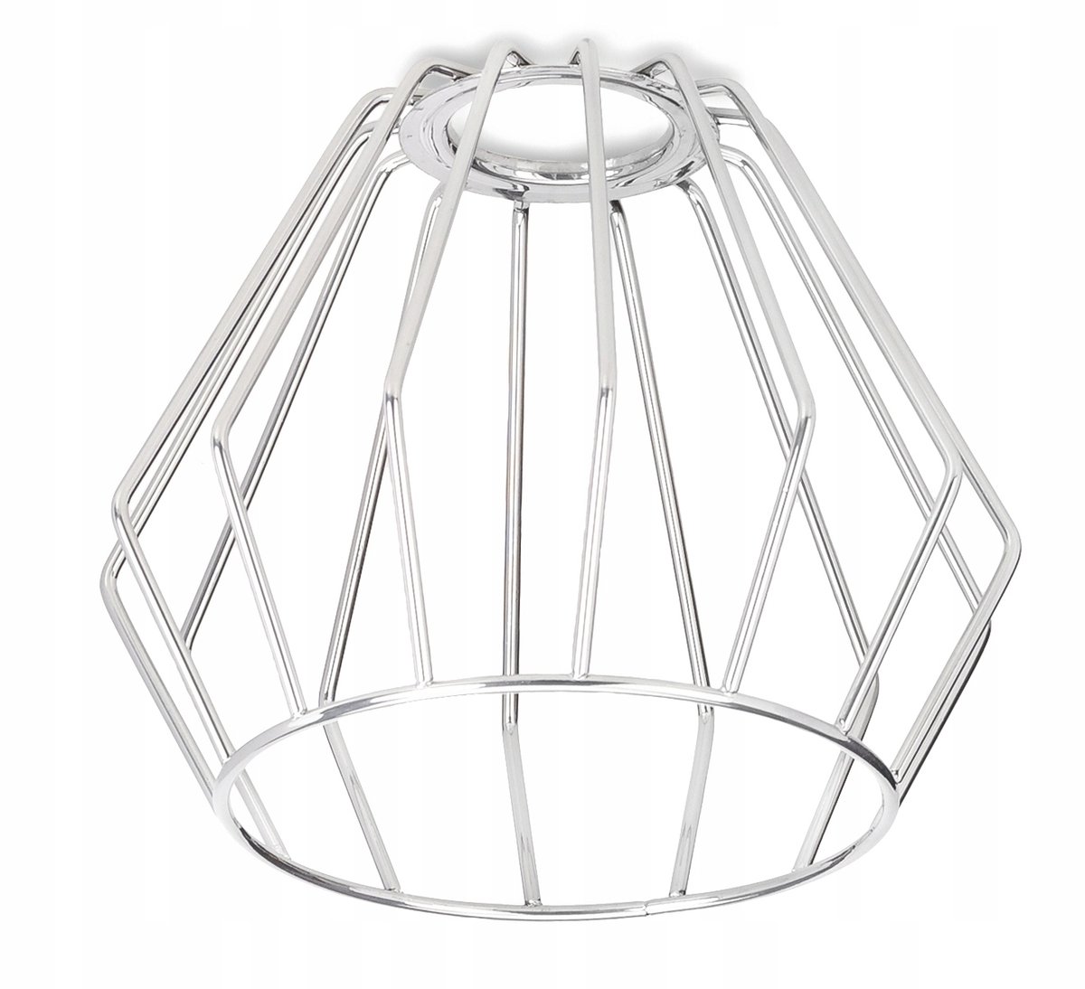 Metalen Lampenkap E27 Loft Stijl - Chroom