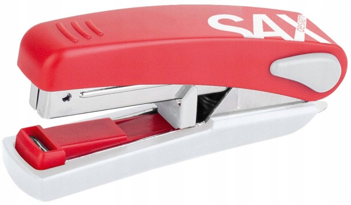 Merkloos Zszywacz Design 519 - 20 Vel, Flat Clinch, Rood