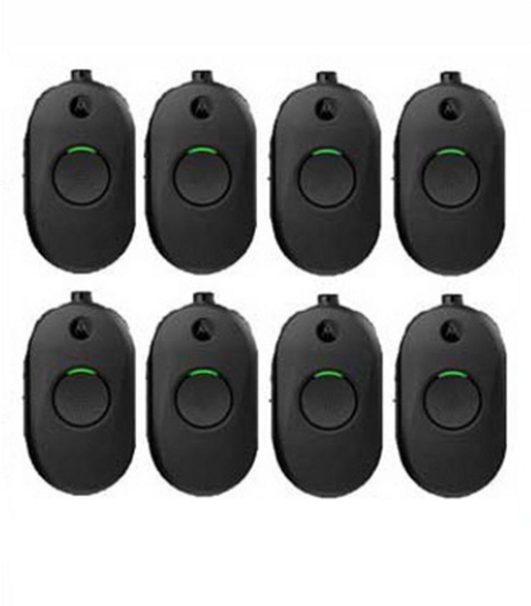 Set van 8 Motorola CLP446E Mini Portofoons zonder oortje en zonder lader