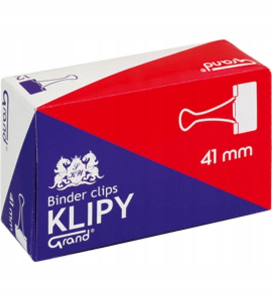 Grand Kantoorklips 41mm - 12 stuks