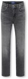 Grijze denim jeans met een rechte pasvorm, licht vervaagd.