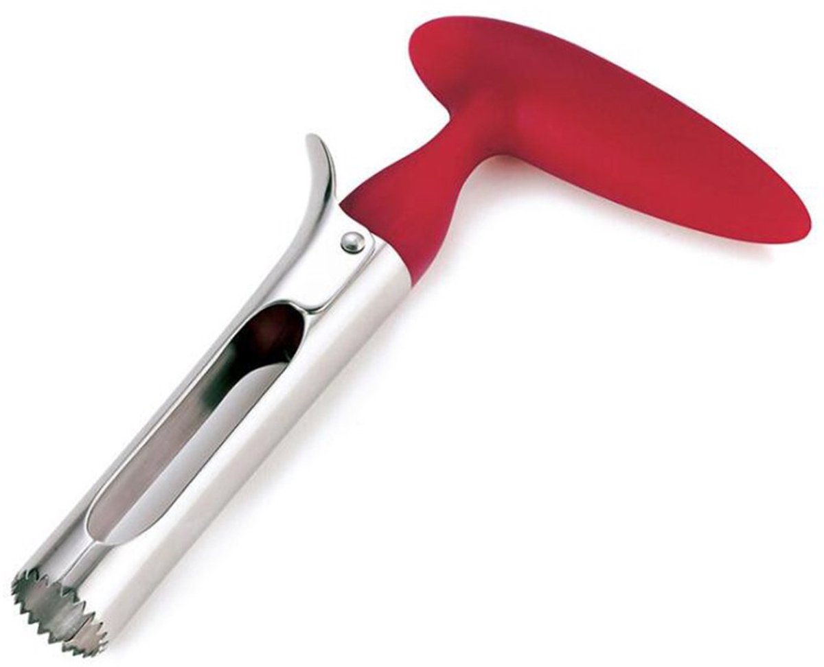 Appelboor - Appelsnijder - Klokhuis uit appel halen - Handboor voor appel - Klokhuis verwijderaar - Gemakkelijk appel snijden - Appel ontpitten - Apple core remover - 18 cm - RVS - Jonyx