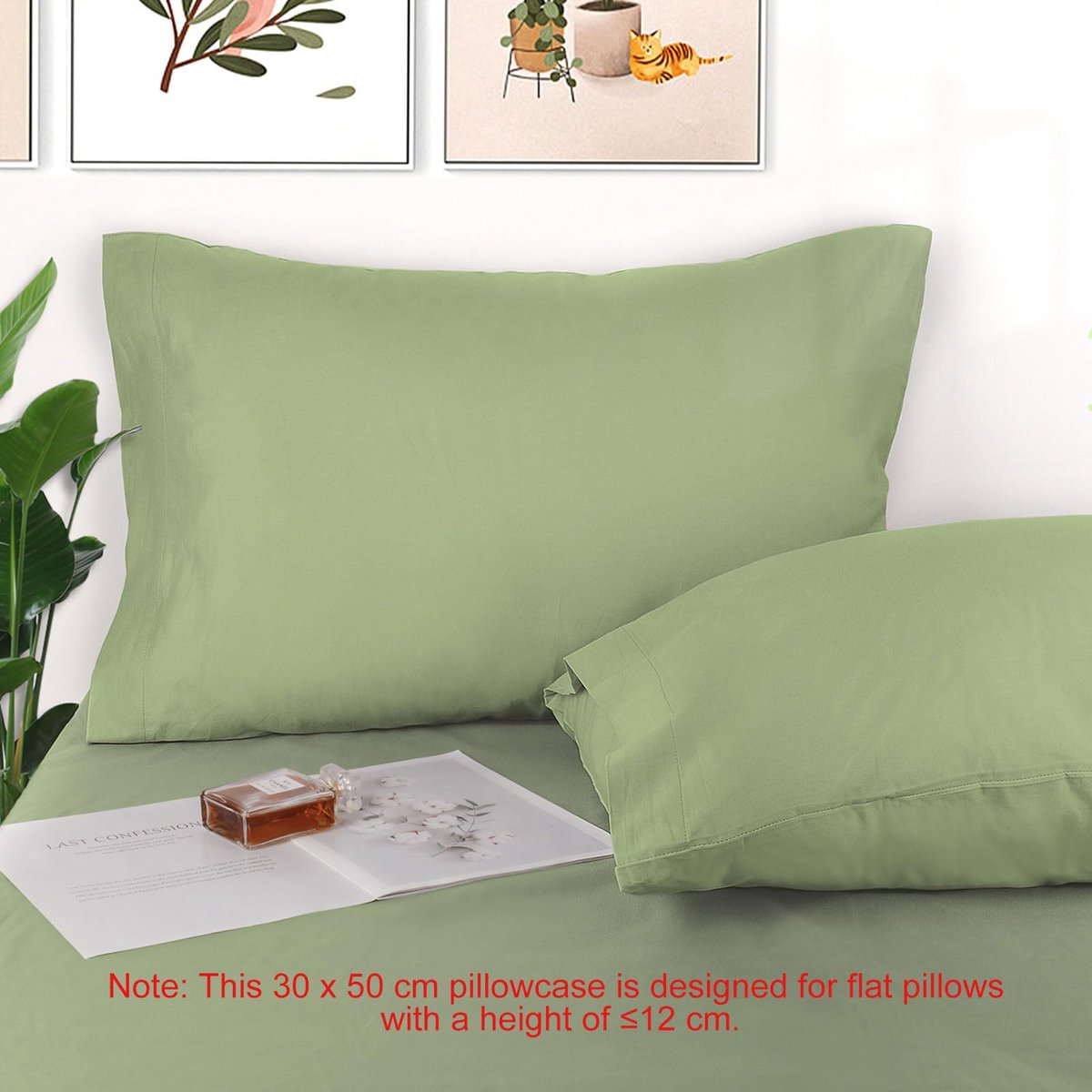 Kussenslopen 30 x 50 cm - 100% katoen - ademend - comfortabel slapen - ShopVlot