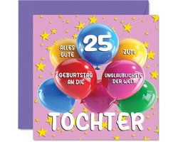 Stuff4 25e verjaardagskaart dochter, meest ongelooflijke ter wereld dochter - ShopVlot