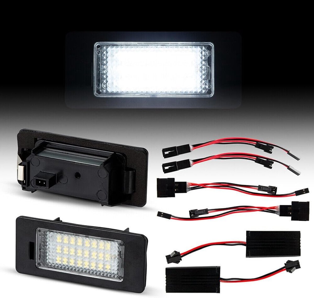 LED license plate light without error message, E-mark, registration-free. - ShopVlot
