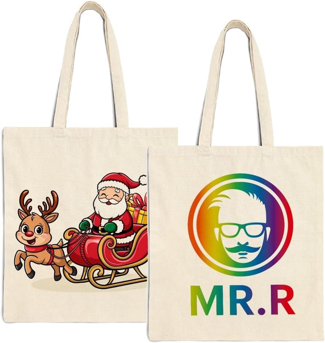 Linnen tasjes onbedrukt - Beige - 14'' x 16'' - Polyester Canvas Tas - Voor Sublimatie en Heat Press