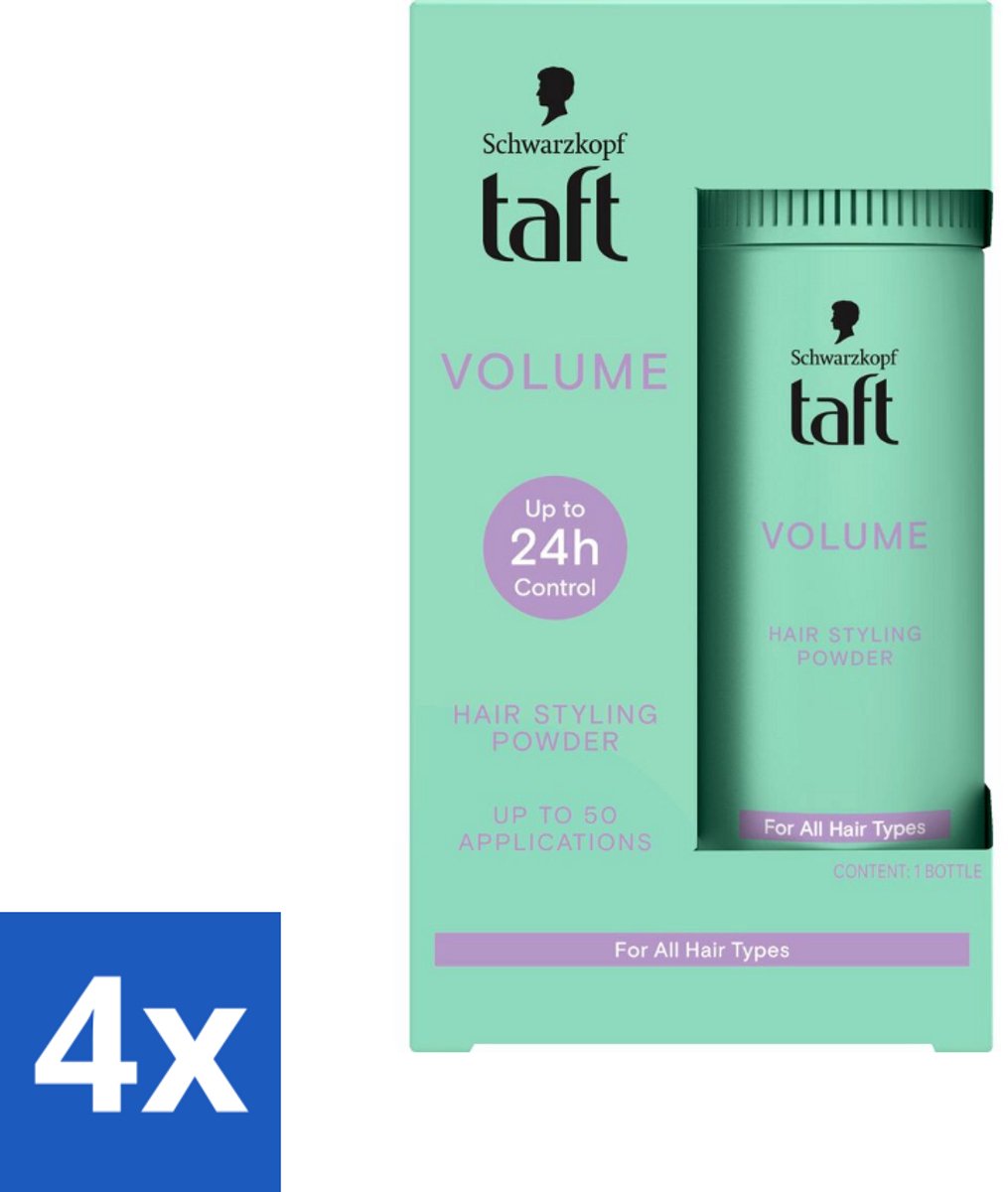 Taft - Volume - Hair Styling Powder - Instant volume - 10 gr - Voordeelverpakking - 4 stuks