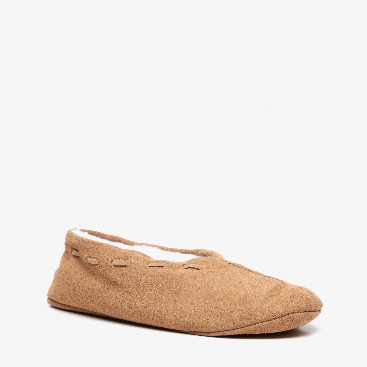 Thu!s leren heren Spaanse sloffen cognac - Maat 43 - Pantoffels