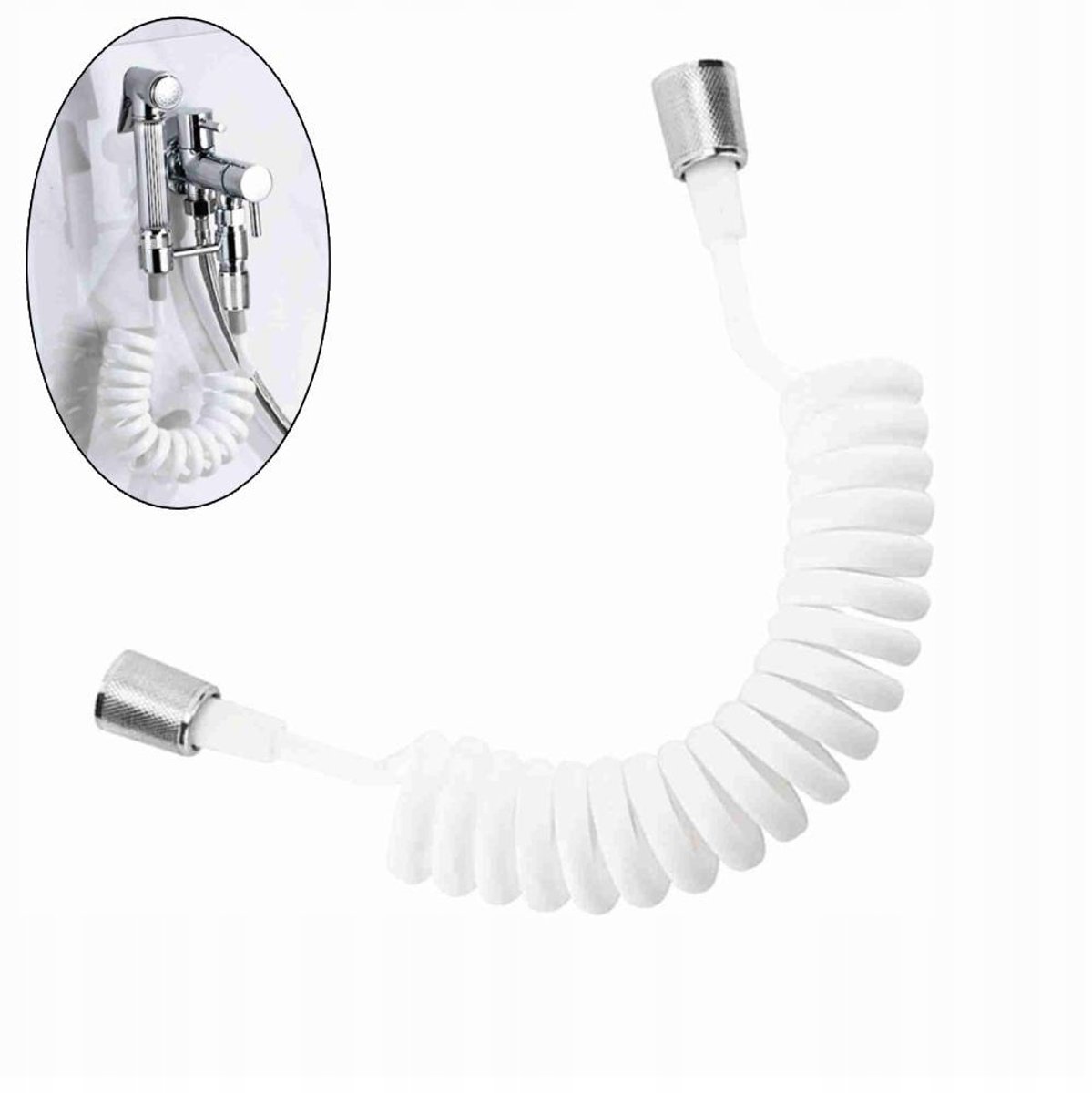 Flexibele Doucheslang 2m, 0-0,8MPa, PVC, Wit
