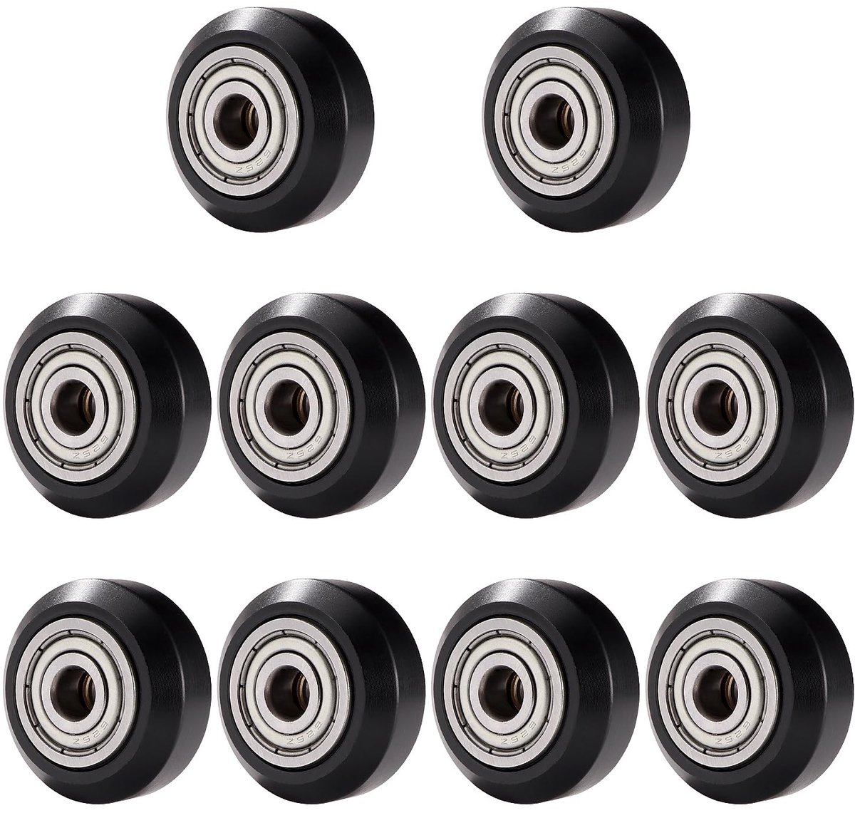 10Pcs 3D Printer POM Pulley 625zz Linear Bearing, Passive Wheel Roller POM, Compatible with Creality Ender 3, Ender 5 - ShopVlot