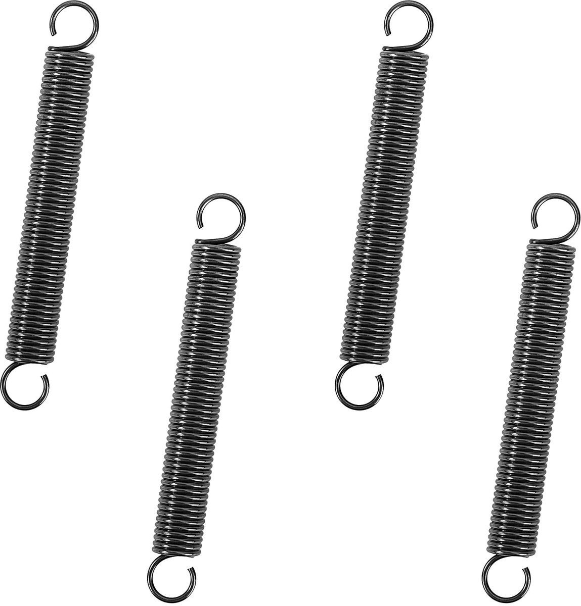 Extension Springs, 65 mm, Tension Springs with Hooks, Piano Wire Spring, Outer Diameter 8 mm, Wire Diameter 1 mm - ShopVlot