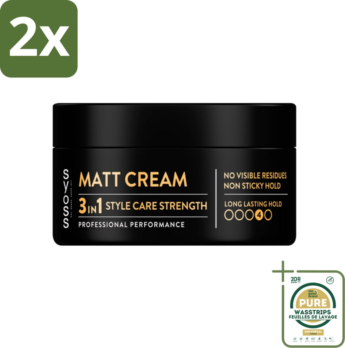 SYOSS - Matt Finish Paste 100 ml - Haarpaste - Matterende Afwerking - 100ml - Voordeelverpakking - 2 stuks - Stylingproduct - Haarverzorging