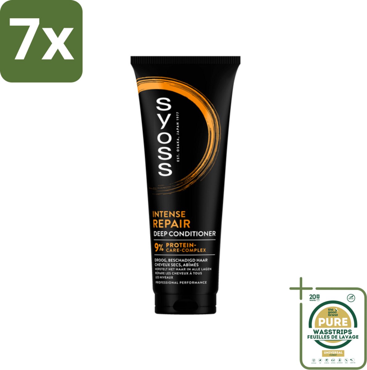 7 x Syoss - Repair - Conditioner - Herstelt & Versterkt - 250 ml - Grootverpakking - Herstel Haar - Beschadigd Haar - Droog Haar - Protein Reparatie - Haar Versterken