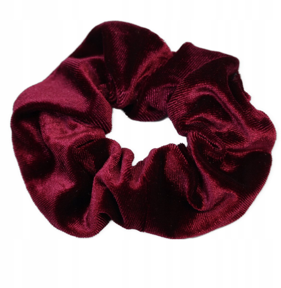 Grote Bordo Velours Haarelastiek - Zacht & Duurzaam