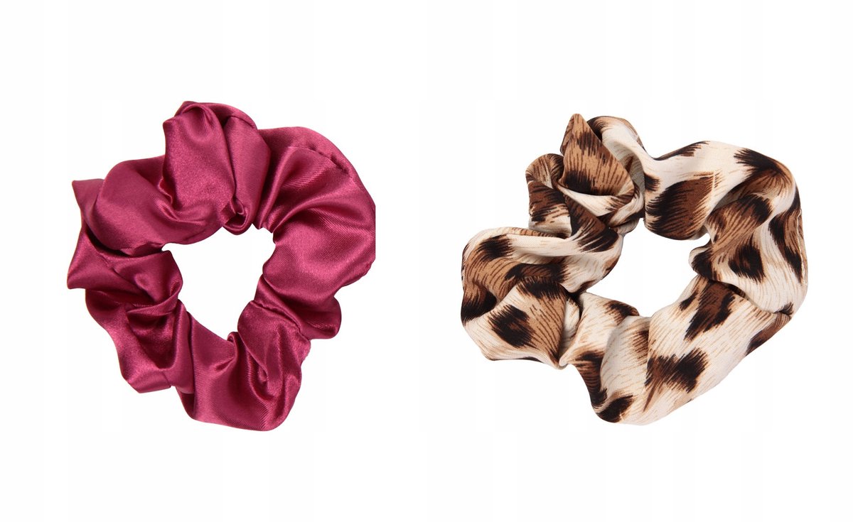 Donegal Scrunchie Haarband Set - 2 stuks satijn