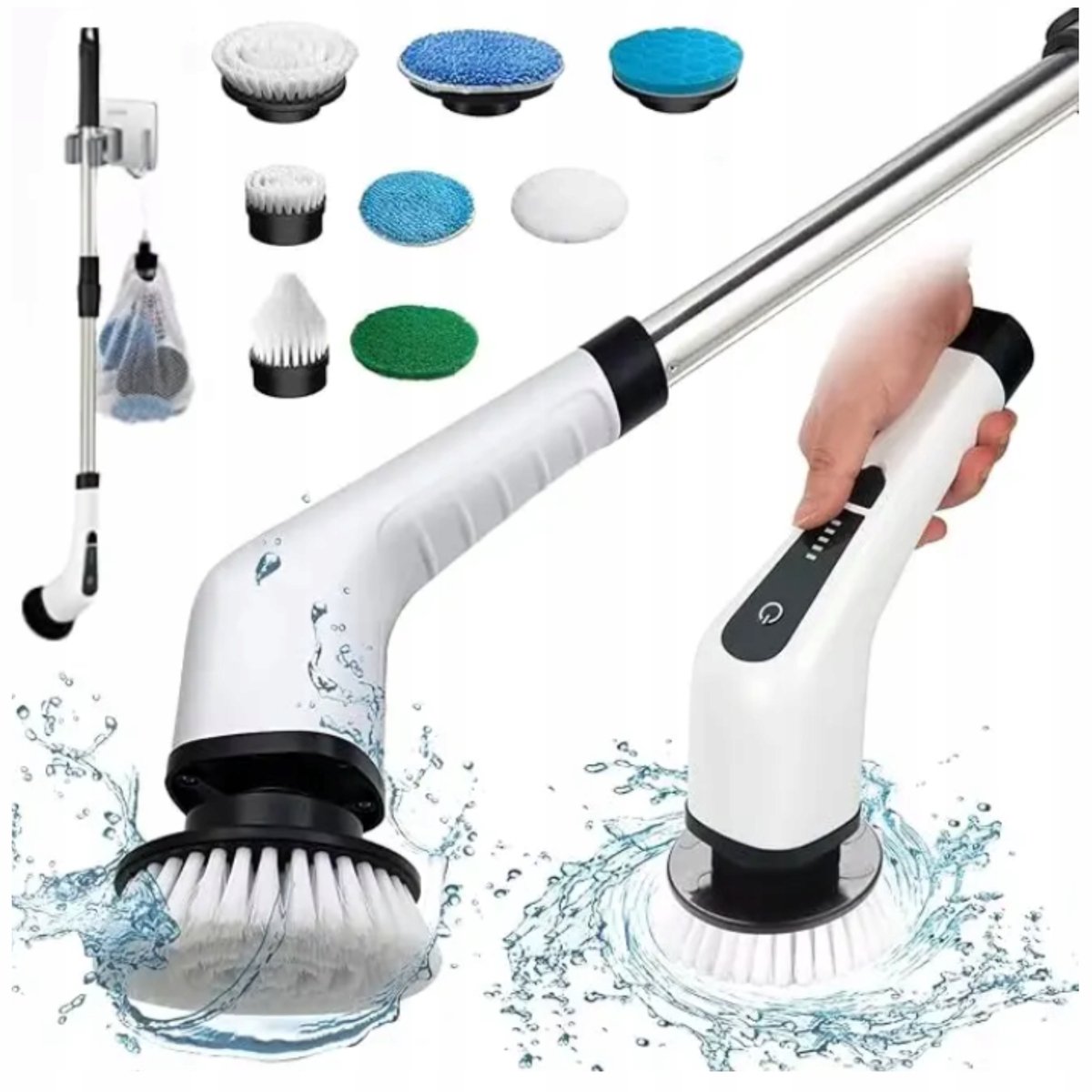 Elektrisch Schoonmaakborstel 9-in-1 Set, USB Oplaadbaar, 25W
