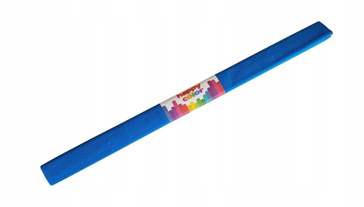 Happy Colour Gekreukt vliespapier blauw 50x200 cm - 10 stuks