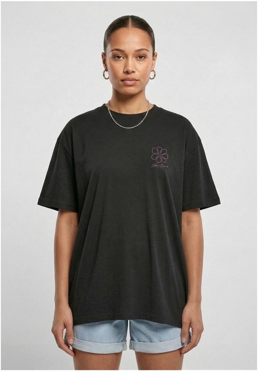 Urban Classics Flower Logo Loose Dames Tshirt XL Zwart