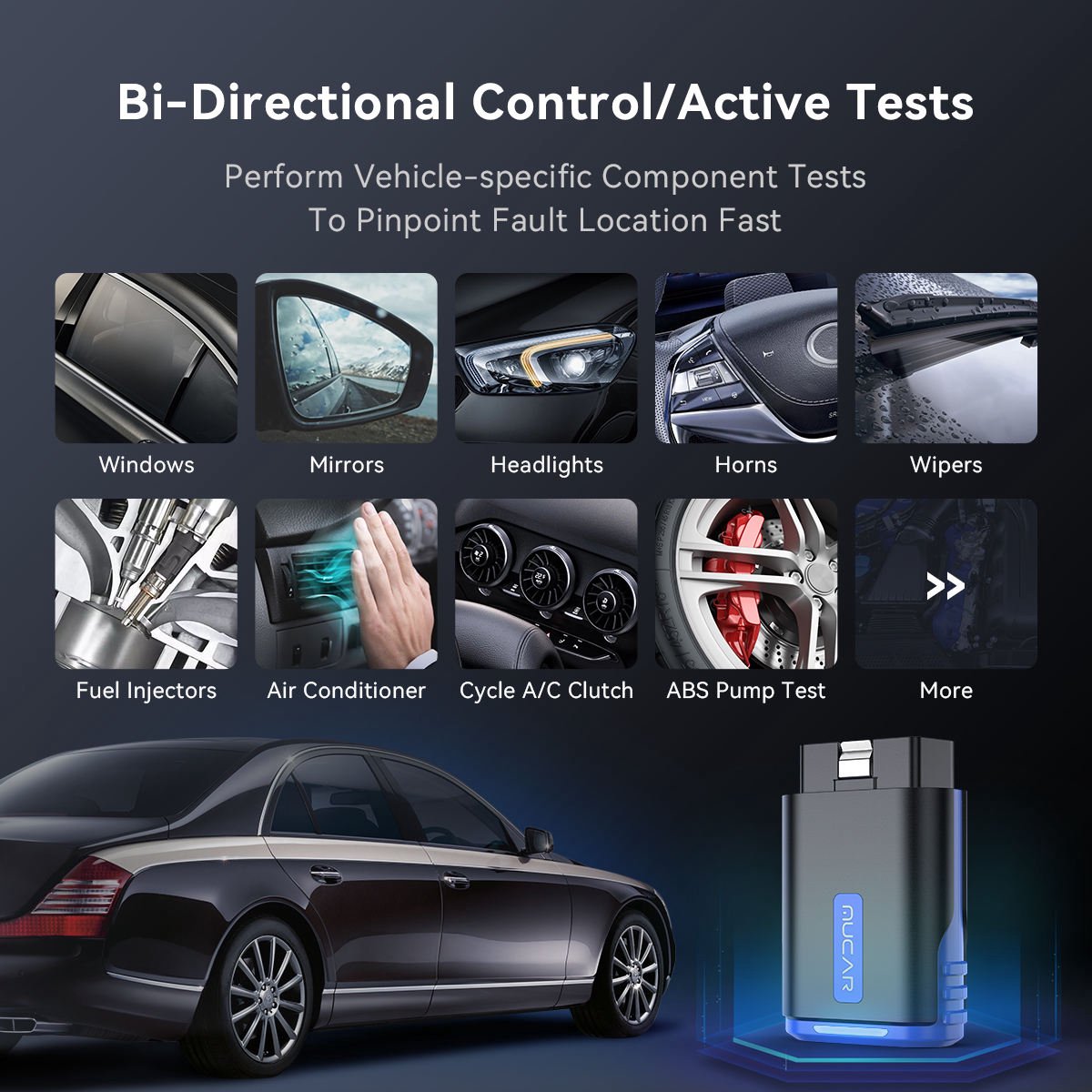 MUCAR DriverScan OBD2 Bluetooth scanner - Android en iOS thumbnail 3