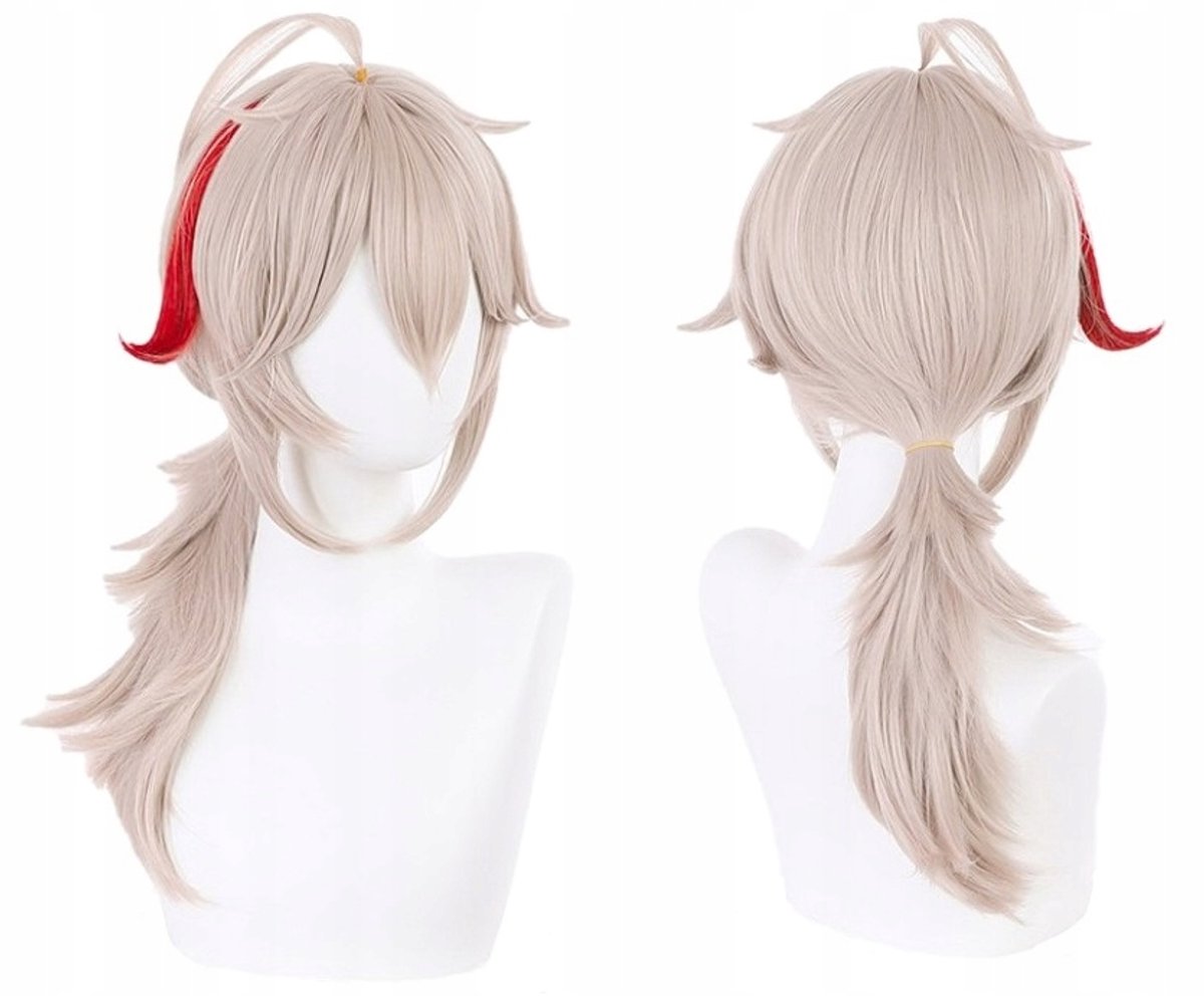 Perruque Kaedehara Kazuha Genshin Impact Cosplay Blond