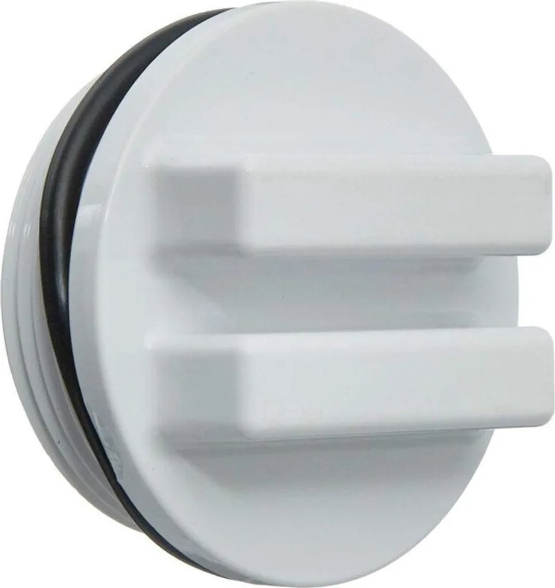 Aftapplug Geschikt voorO-ring, 1 1/2 inch - Wit