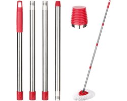Sgizoku Universele steel, compatibel met Vileda Turbo mopkop, vervangingskoppen, mopsteel voor EasyWring Mop - ShopVlot