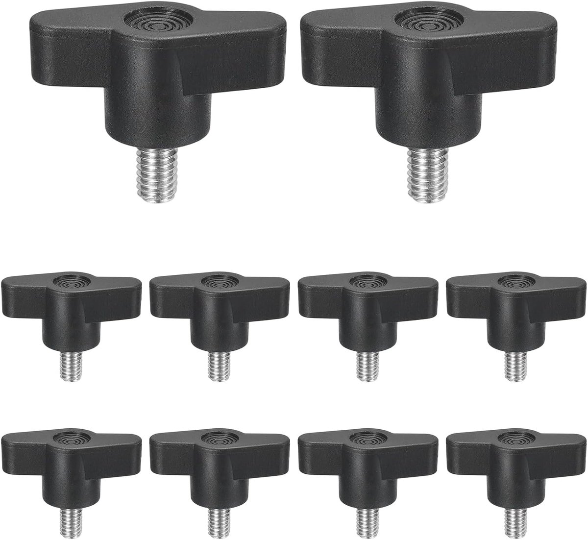 10 stuks kartelschroef M6 x 10 mm stergreepschroef, sterkopschroef met 35,5 mm kopdiameter, klemschroefknop - ShopVlot