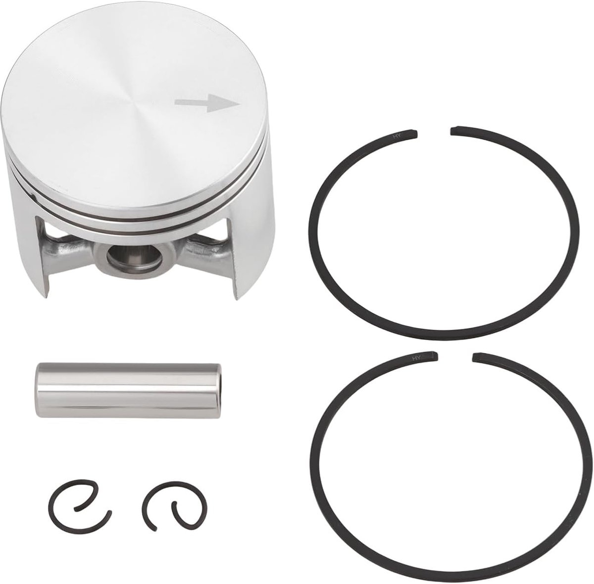 ECSiNG 1 Set Kettingzaag Pop Up Zuiger Kit 11250302001 48mm met ringen Clips Compatibel met Stihl 036 MS360 Model - ShopVlot