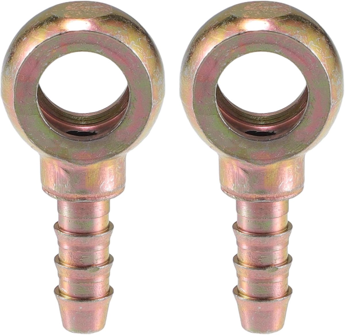 A ABSOPRO Banjo Universal Banjo Bolts 8mm ID Banjo Bolts Hose Support Adapter Replacement for Motorcycle Car Metal - ShopVlot