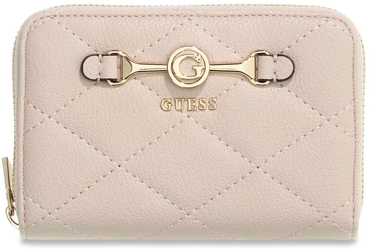 GUESS portemonnee Frances SLG Zip Around Wallet Bone beige