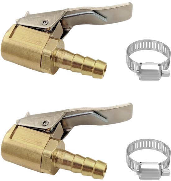 Luchtconnector 2 Stuks 6mm Autoventil met Franse Ventieladapter — afbeelding 5