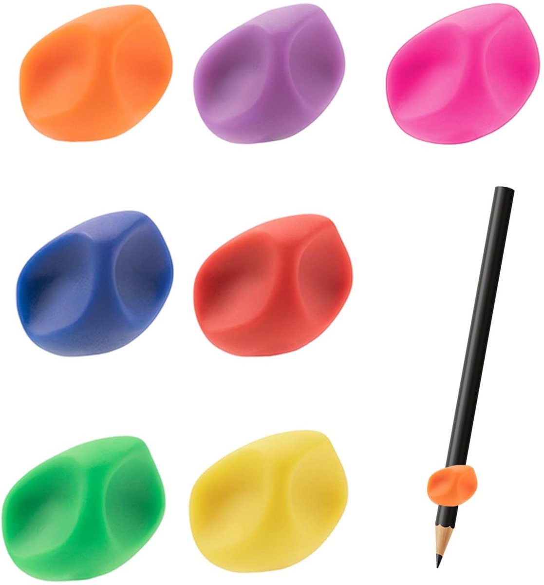 Solidchoice - 7 Stuks Ergonomische Schrijfhulpen voor Kinderen
