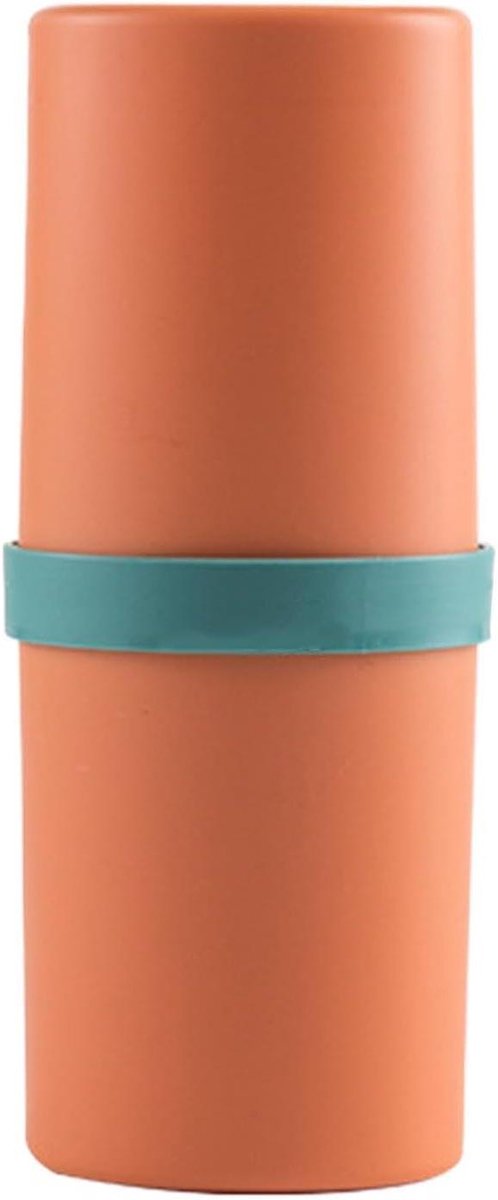 Tandenborstel Hoes - Opbergtas Tandenborstel - Reizen en Opslag - Waterdicht en Geurvrij - 20 cm - Oranje