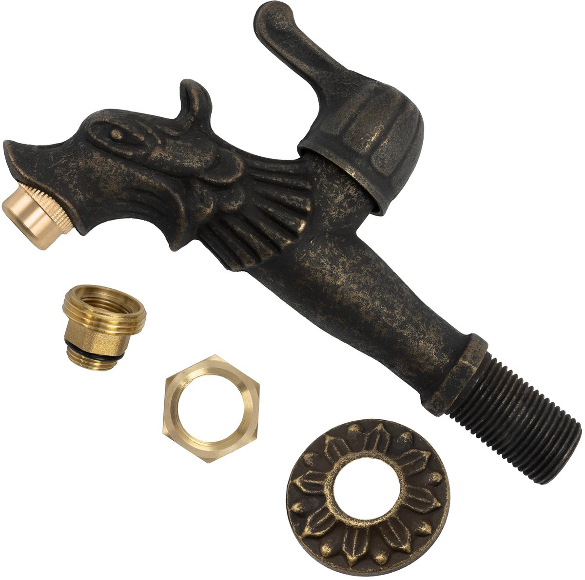 Solidchoice - Wandarmatuur voor Wasbak met Antieke Retro Handgreep