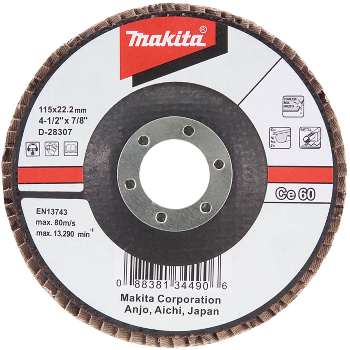 Makita Lamellenschijf 125 mm 40 - D-28335