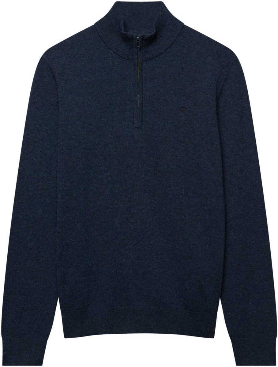 Superdry Trui Ess Lw Wool Blend 1/2 Zip M6110783a Rich Marl Mannen Blauw