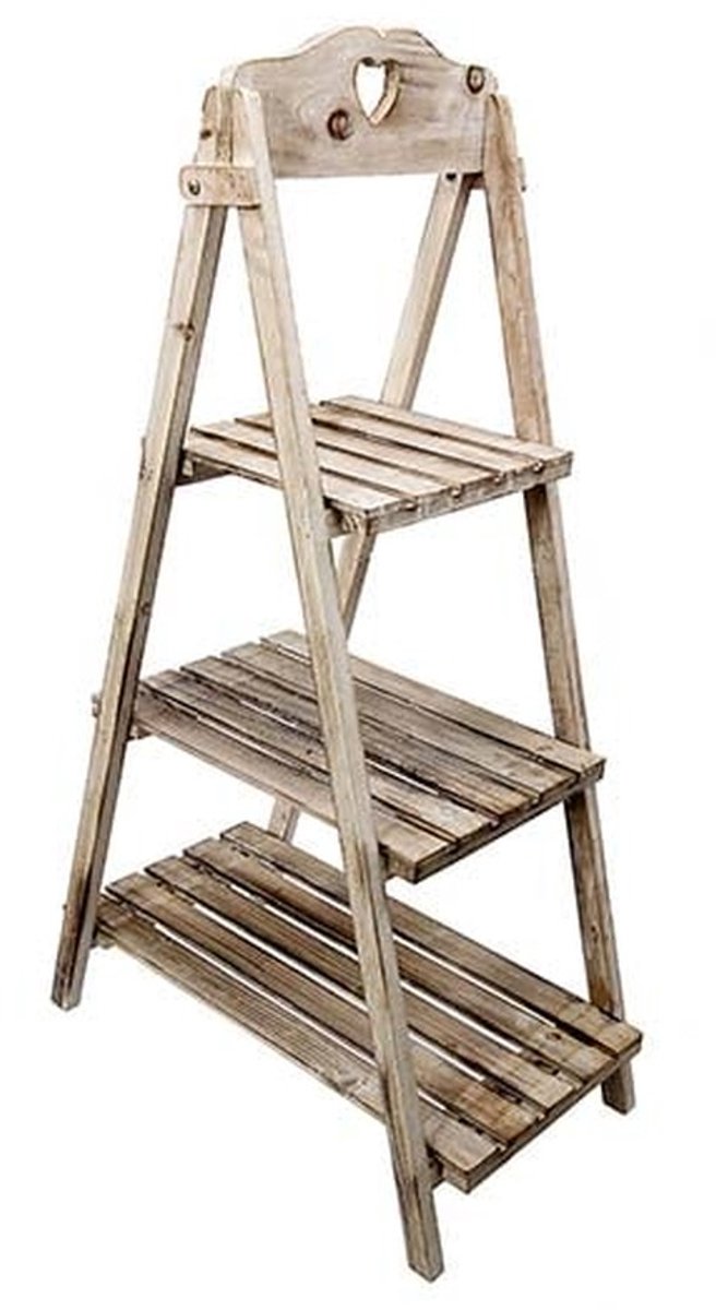 Solidchoice - Maritiem Houten Bloemenrek Ladder