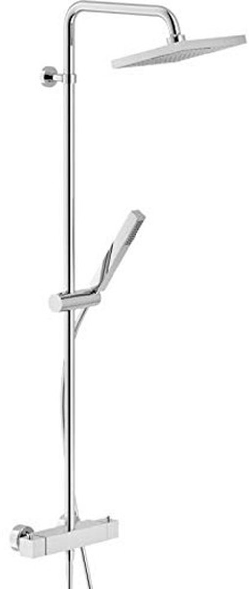 Solidchoice - Thermostatische Douchezuil Buitenshuis in Chroom