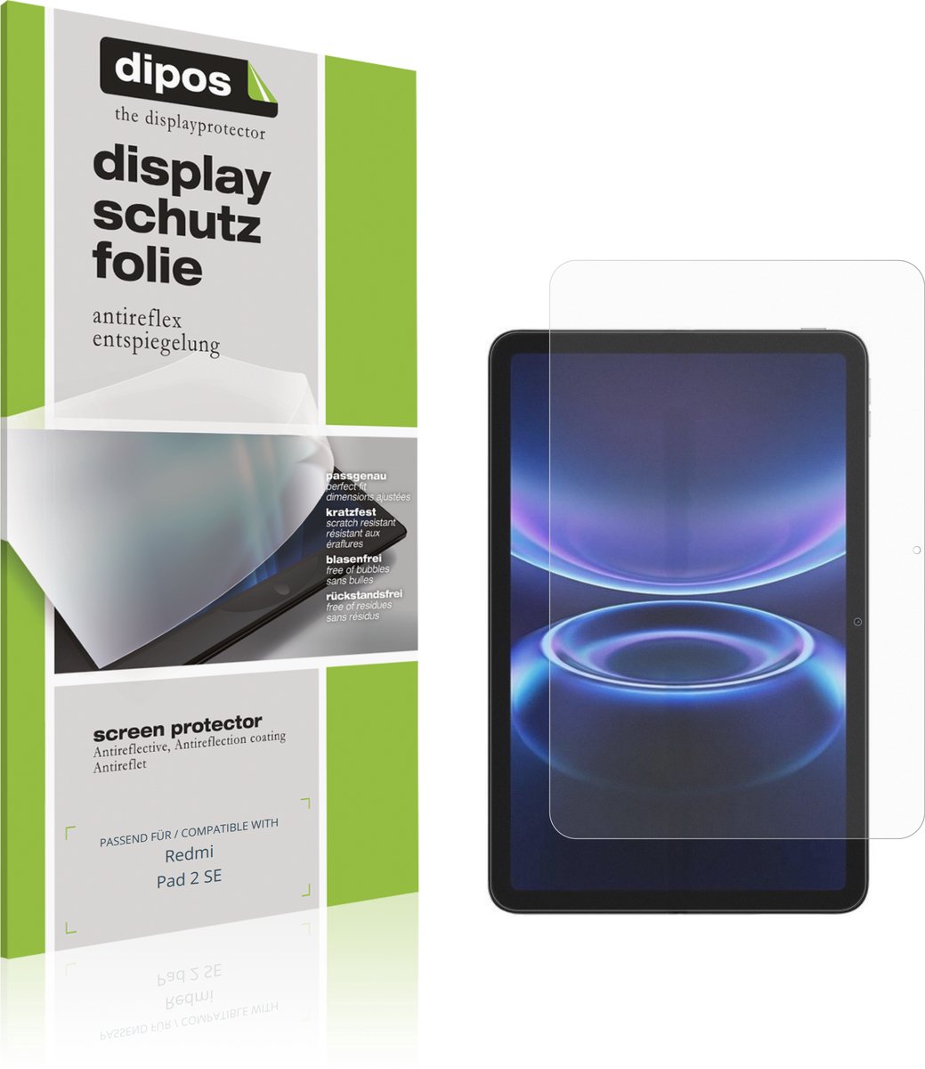 dipos – 2x Matte Beschermfolie geschikt voor Redmi Pad 2 SE | Krasbestendige & antireflecterende Screenprotector Ultra-Thin