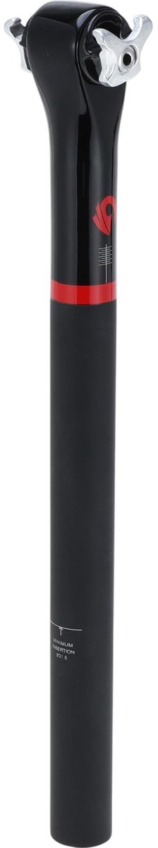 Solidchoice - Fiets Zadelpen 31.6x400mm van Koolstofvezel met 5 Graden Offset