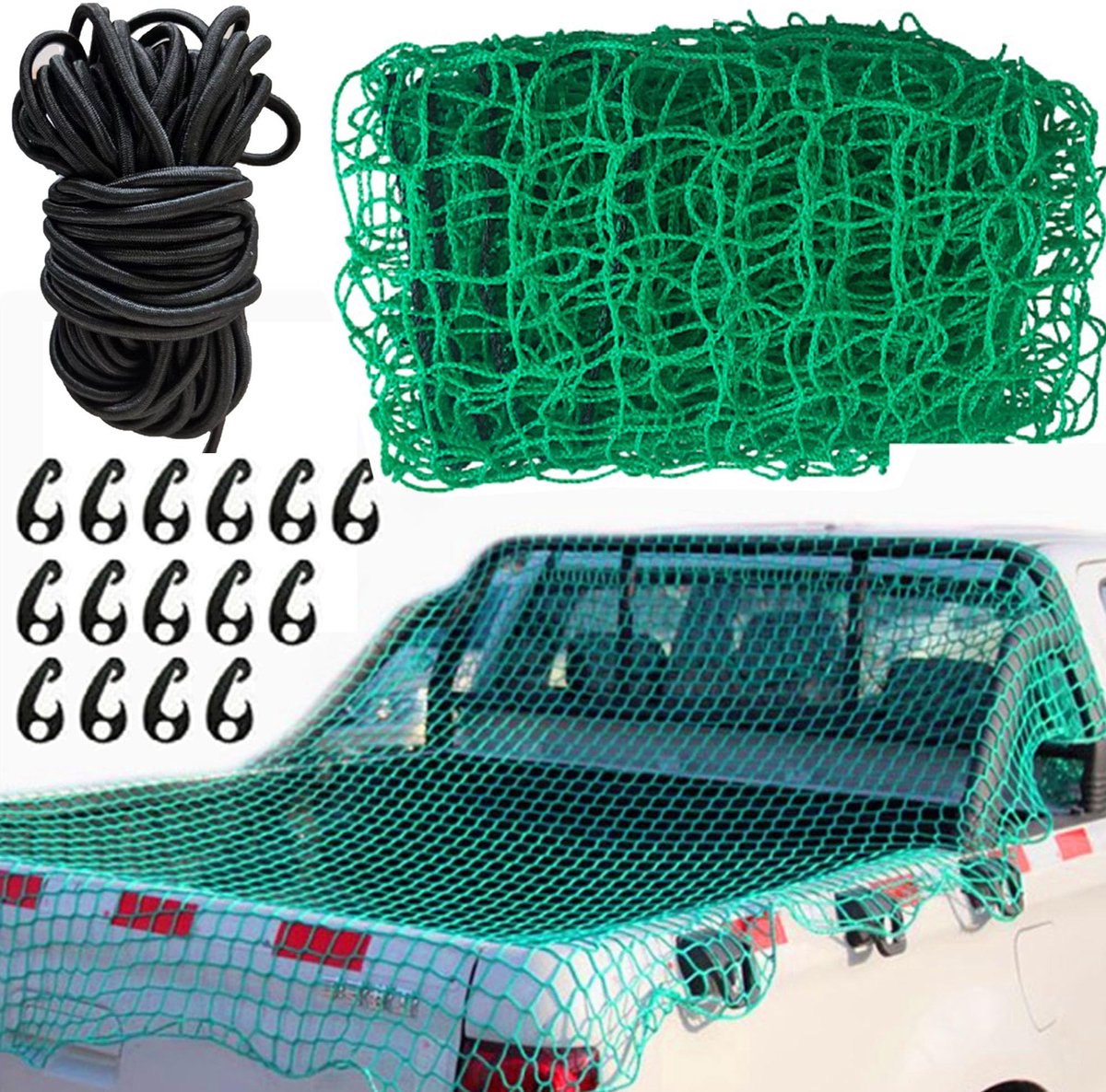 Solidchoice - Veiligheidsnet voor Pick-uptrucks en Bestelwagens