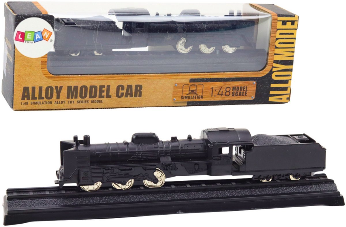 Verzamelmodeltreinwagonlocomotief 1:48 Metaal Zwart