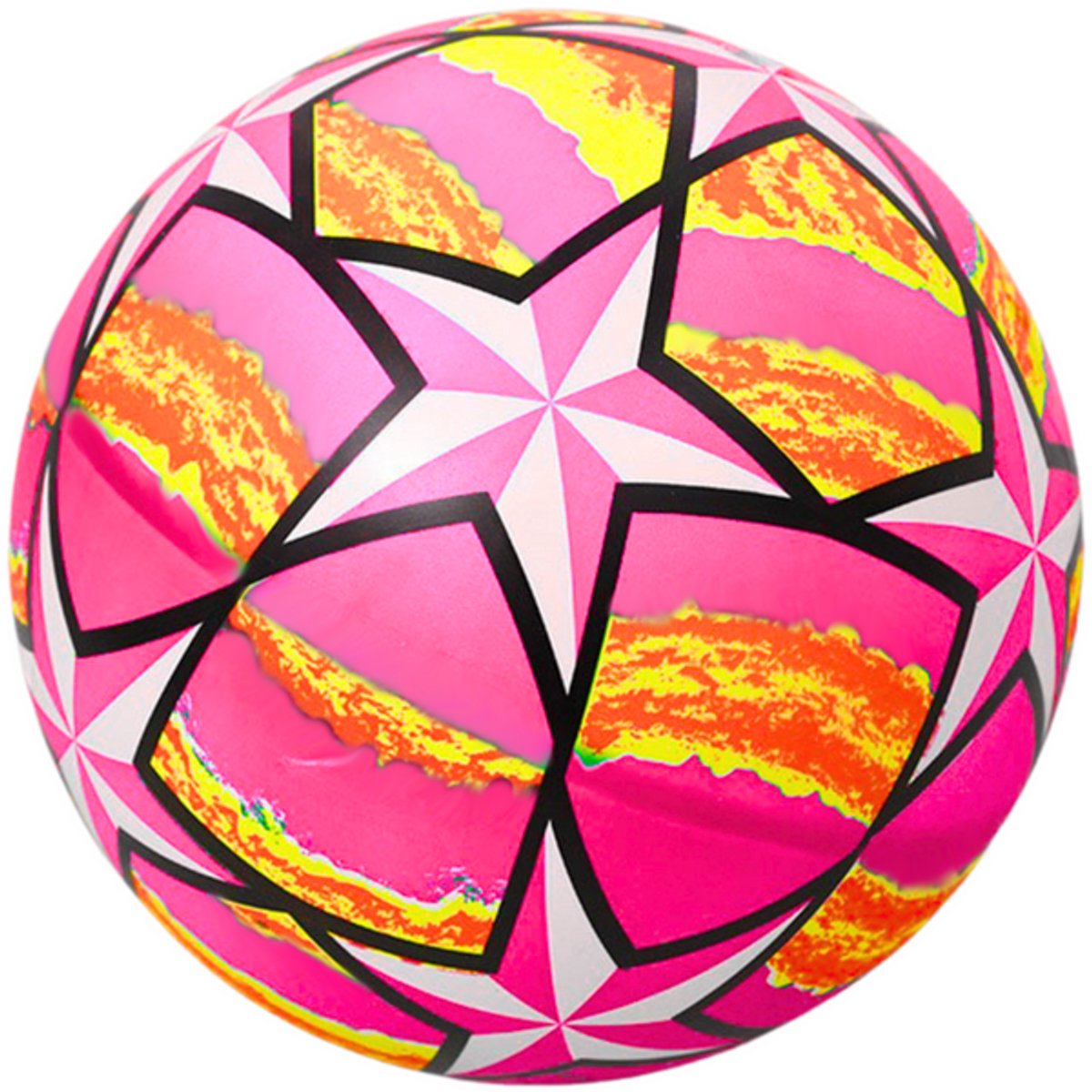 Rubberen Bal Heldere Sterren Roze 24 Cm