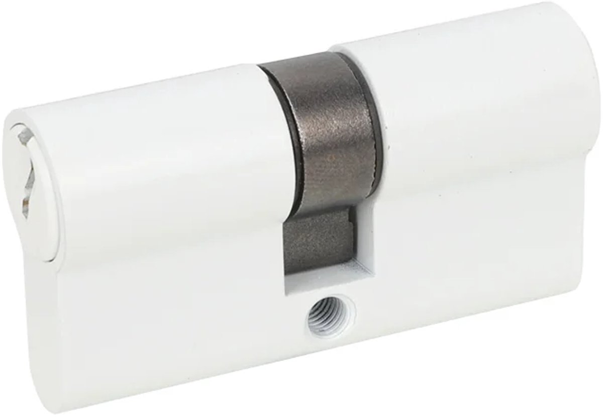 Dubbele profielcilinder standaard 30/30 mat wit
