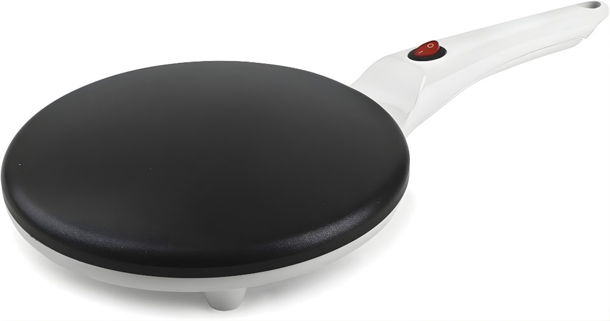 AHD® Pannenkoekenmaker - Pancake Maker - Pannenkoekenmaker - Pancake Pan - Wit - 20cm x 42cm x 6cm
