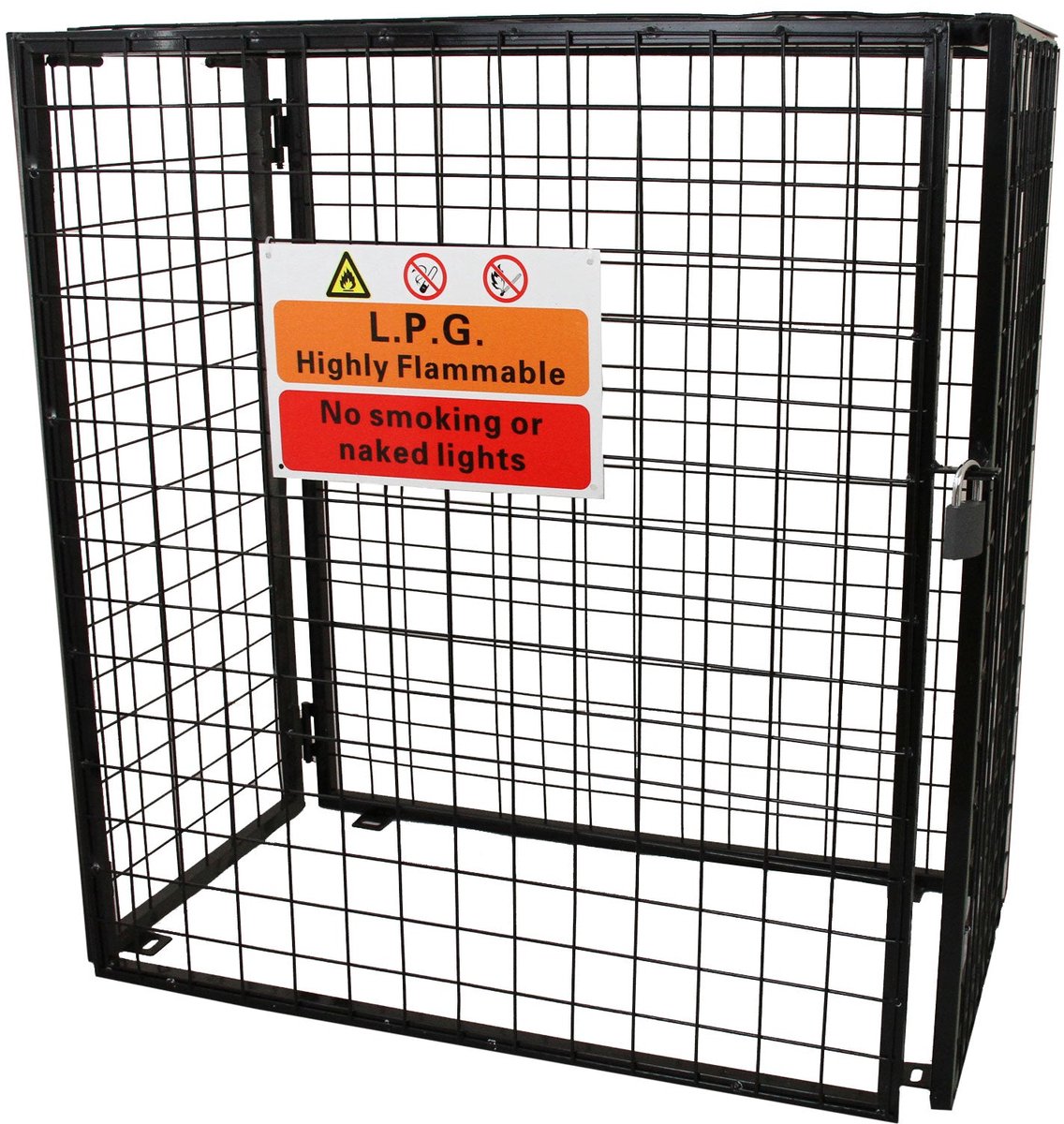 Gasflessenkooi - gegalvaniseerd staal - 1180x920x600mm - opvouwbaar
