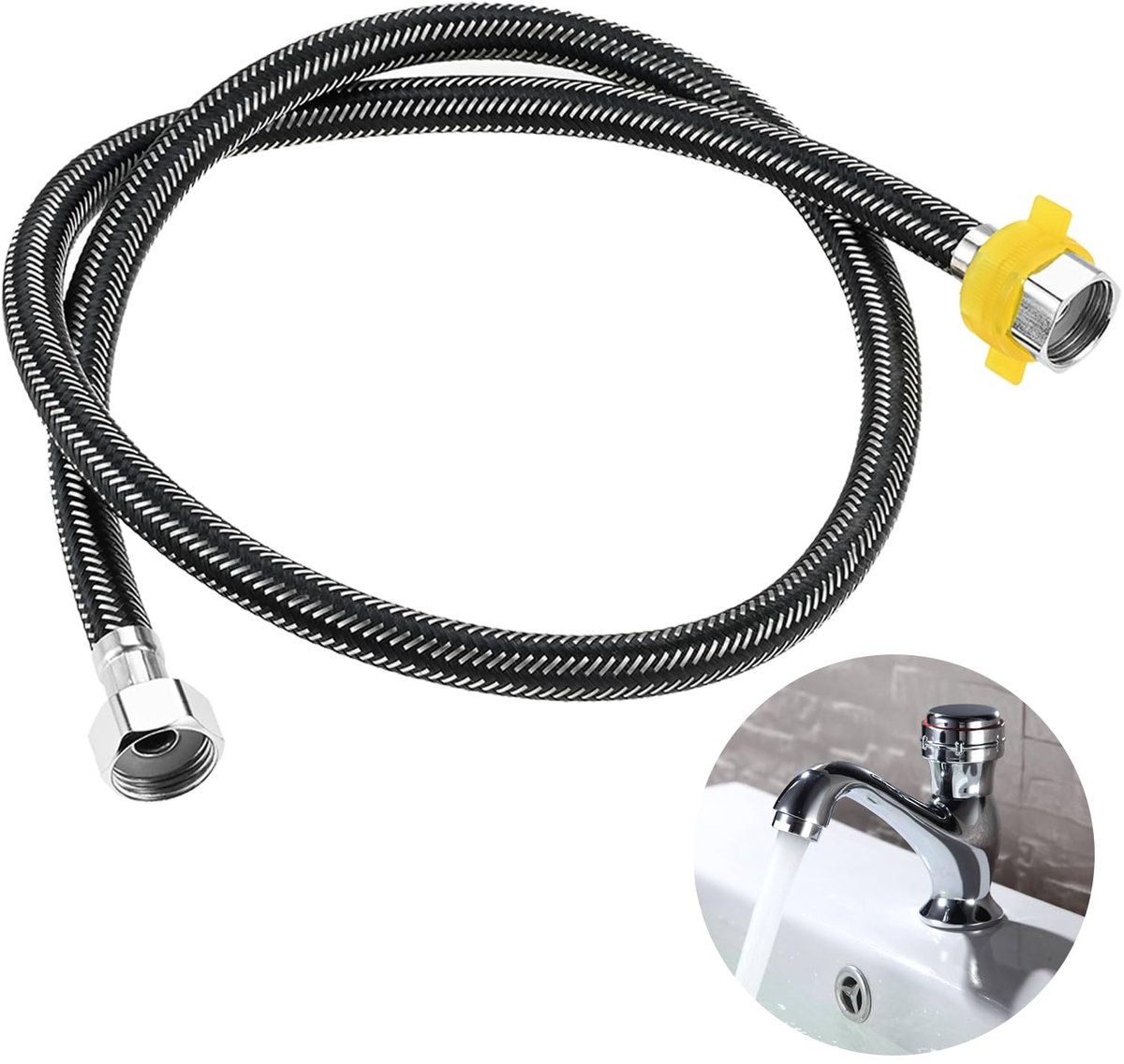Solidchoice - Flexibele RVS Aansluitslang voor Douche en Kraan